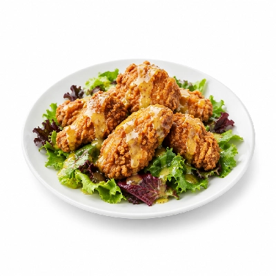 Cheeburger Cheeburger Salads Fried Chicken with Fat Free Honey Dijon Dressing