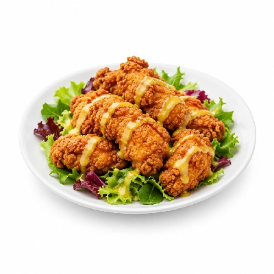 Cheeburger Cheeburger Salads Fried Chicken with Honey Mustard Dressing