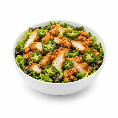 Cheeburger Cheeburger Salads Fried Chicken with Jalapeno Peppers