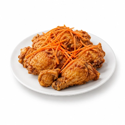 Cheeburger Cheeburger Salads Fried Chicken with Shredded Carrots