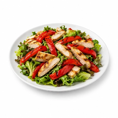 Cheeburger Cheeburger Salads Grilled Chicken with Roasted Red Peppers