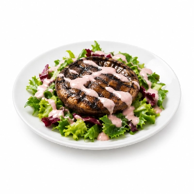Cheeburger Cheeburger Salads Grilled Portobello Mushroom with 1000 Island Dressing