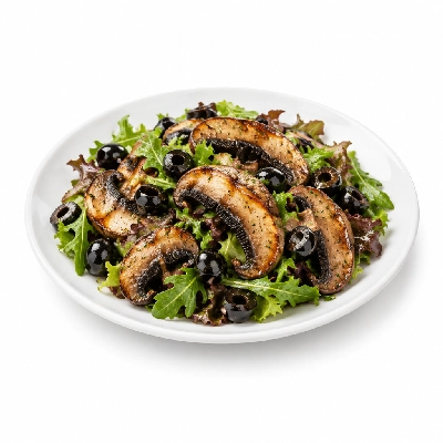 Cheeburger Cheeburger Salads Grilled Portobello Mushroom with Black Olives
