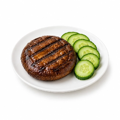 Cheeburger Cheeburger Salads Grilled Portobello Mushroom with Cucumbers