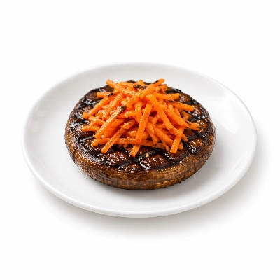Cheeburger Cheeburger Salads Grilled Portobello Mushroom with Shredded Carrots