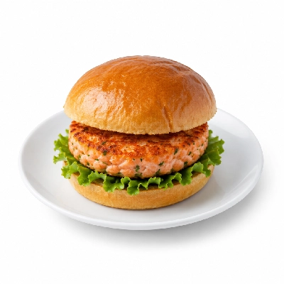 Cheeburger Cheeburger Salads Salmon Burger with Croutons