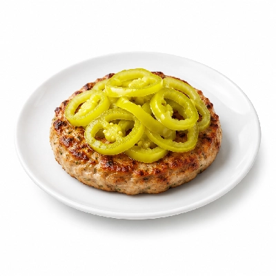 Cheeburger Cheeburger Salads Turkey Burger with Banana Peppers