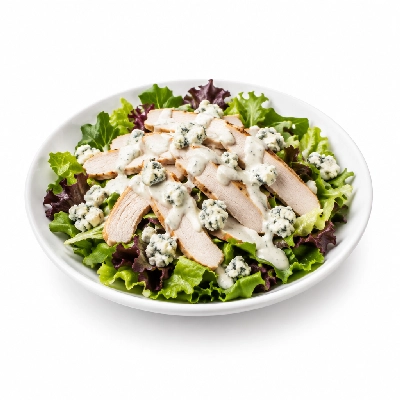 Cheeburger Cheeburger Salads Turkey Burger with Bleu Cheese Dressing