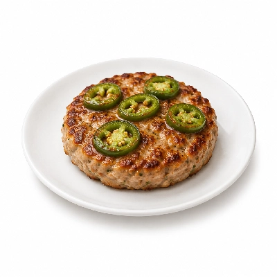Cheeburger Cheeburger Salads Turkey Burger with Jalapeno Peppers