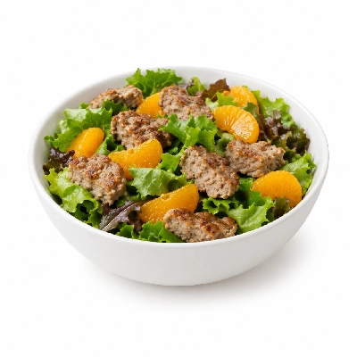 Cheeburger Cheeburger Salads Turkey Burger with Mandarin Oranges