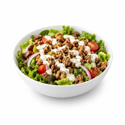 Cheeburger Cheeburger Salads Turkey Burger with Ranch Dressing