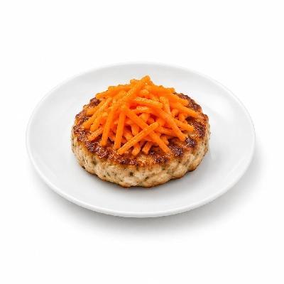 Cheeburger Cheeburger Salads Turkey Burger with Shredded Carrots