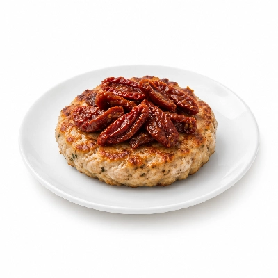 Cheeburger Cheeburger Salads Turkey Burger with Sun Dried Tomatoes