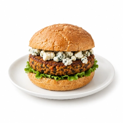 Cheeburger Cheeburger Salads Veggie Burger with Blue Cheese Crumbles
