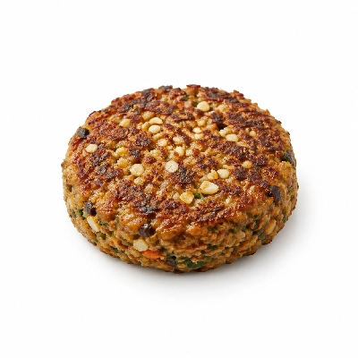 Cheeburger Cheeburger Salads Veggie Burger with Chopped Garlic