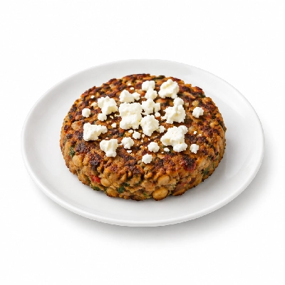 Cheeburger Cheeburger Salads Veggie Burger with Feta Cheese Crumbles