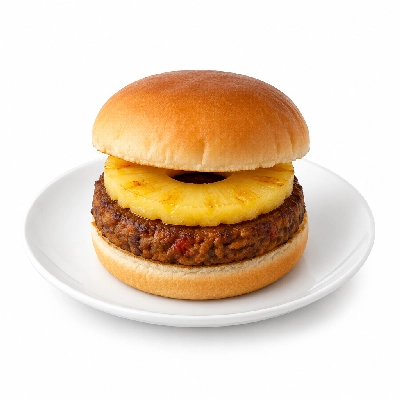 Cheeburger Cheeburger Salads Veggie Burger with Pineapple