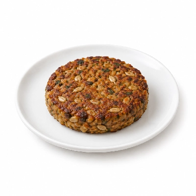 Cheeburger Cheeburger Salads Veggie Burger with Sunflower Seeds