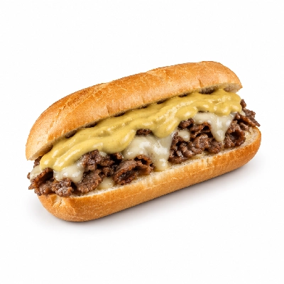 Cheeburger Cheeburger Sandwiches Cheesesteak with Dijon Mustard