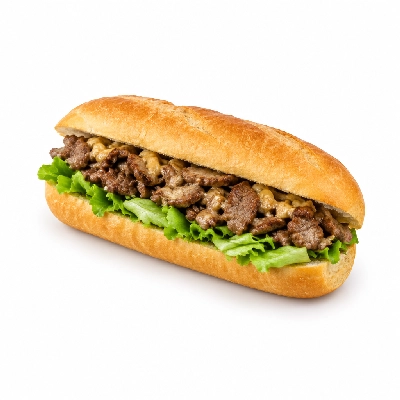 Cheeburger Cheeburger Sandwiches Cheesesteak with Lettuce