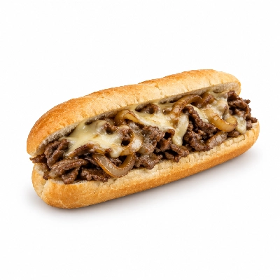 Cheeburger Cheeburger Sandwiches Cheesesteak with Sauteed Onions