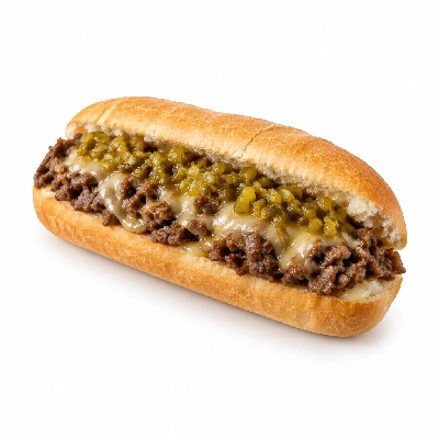 Cheeburger Cheeburger Sandwiches Cheesesteak with Sweet Pickle Relish