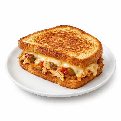 Cheeburger Cheeburger Sandwiches Chicken Melt with Garden Vegetable Sauce