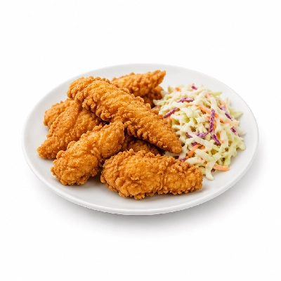 Cheeburger Cheeburger Sandwiches Fried Chicken Finger with Cole Slaw