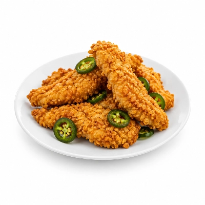 Cheeburger Cheeburger Sandwiches Fried Chicken Finger with Jalapeno Peppers