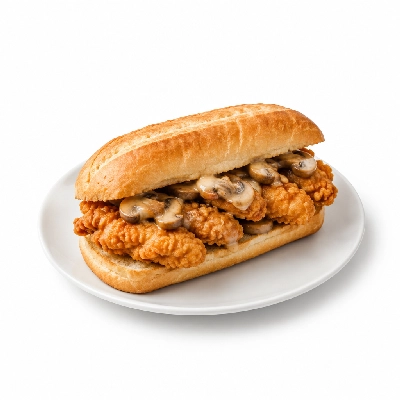 Cheeburger Cheeburger Sandwiches Fried Chicken Finger with Mushrooms