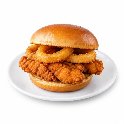 Cheeburger Cheeburger Sandwiches Fried Chicken Finger with Onion Rings