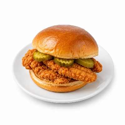 Cheeburger Cheeburger Sandwiches Fried Chicken Finger with Pickles