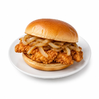 Cheeburger Cheeburger Sandwiches Fried Chicken Finger with Sauteed Onions