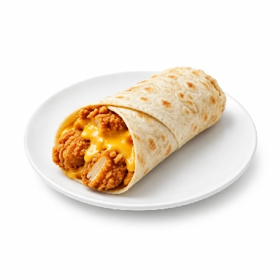 Cheeburger Cheeburger Sandwiches Fried Chicken Finger Wrap with American Cheese