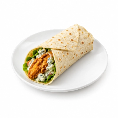 Cheeburger Cheeburger Sandwiches Fried Chicken Finger Wrap with Bleu Cheese Crumbles