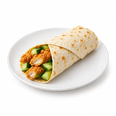 Cheeburger Cheeburger Sandwiches Fried Chicken Finger Wrap with Cucumbers