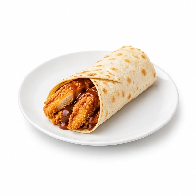 Cheeburger Cheeburger Sandwiches Fried Chicken Finger Wrap with Heinz 57 Steak Sauce