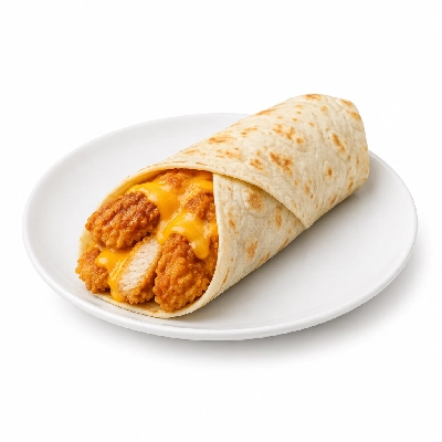 Cheeburger Cheeburger Sandwiches Fried Chicken Finger Wrap with Jack Cheddar Cheese Mix