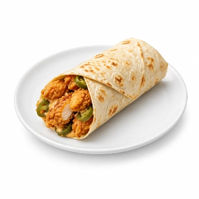 Cheeburger Cheeburger Sandwiches Fried Chicken Finger Wrap with Jalapeno Peppers