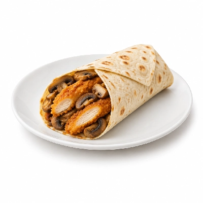 Cheeburger Cheeburger Sandwiches Fried Chicken Finger Wrap with Mushrooms