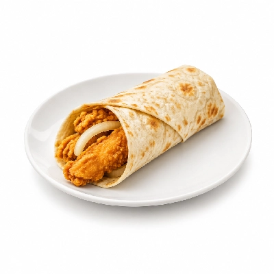 Cheeburger Cheeburger Sandwiches Fried Chicken Finger Wrap with Onion Slice