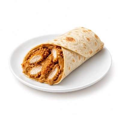 Cheeburger Cheeburger Sandwiches Fried Chicken Finger Wrap with Peanut Butter