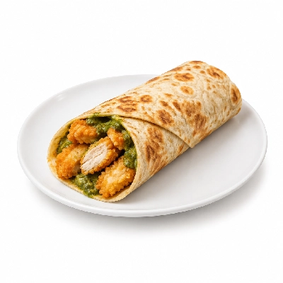 Cheeburger Cheeburger Sandwiches Fried Chicken Finger Wrap with Pesto Sauce