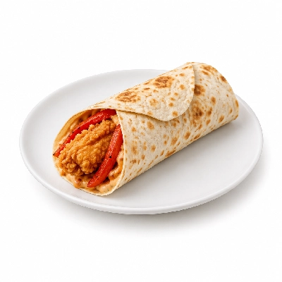 Cheeburger Cheeburger Sandwiches Fried Chicken Finger Wrap with Roasted Red Peppers