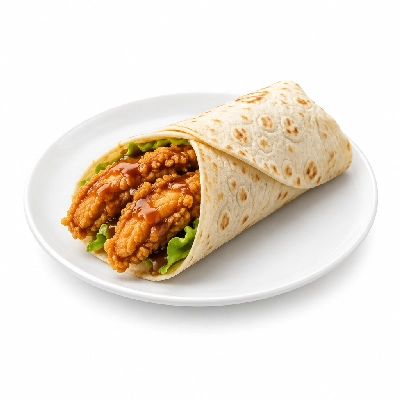 Cheeburger Cheeburger Sandwiches Fried Chicken Finger Wrap with Teriyaki Sauce