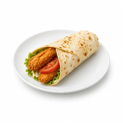 Cheeburger Cheeburger Sandwiches Fried Chicken Finger Wrap with Tomato Slice