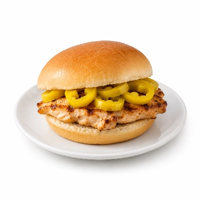 Cheeburger Cheeburger Sandwiches Grilled Chicken Breast with Banana Peppers
