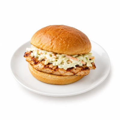 Cheeburger Cheeburger Sandwiches Grilled Chicken Breast with Coleslaw
