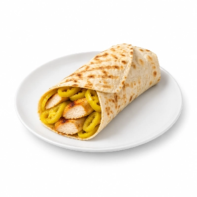 Cheeburger Cheeburger Sandwiches Grilled Chicken Breast Wrap with Banana Peppers