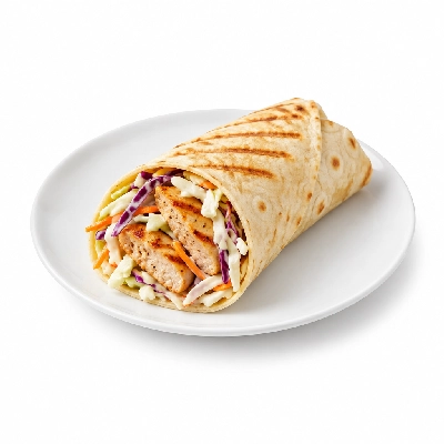 Cheeburger Cheeburger Sandwiches Grilled Chicken Breast Wrap with Coleslaw